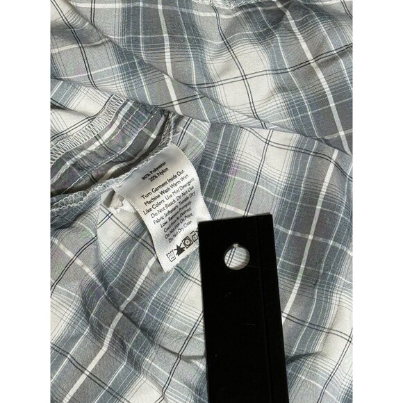 Eddie Bauer AV Button Down Shirt Men’s XL Grey Plaid Outdoor Short Sleeve - Picture 4 of 7